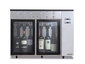AZOTATRICE - MOD. SOMMELIER 6 - porta in vetro - 6 Bottiglie - Temperatura + 4°C/+18°C