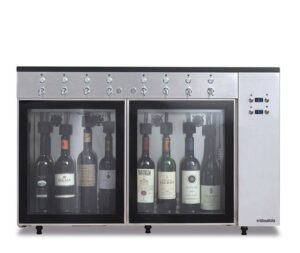 AZOTATRICE - MOD. SOMMELIER 8 - porta in vetro - 8 Bottiglie - Temperatura +4°C/+18°C