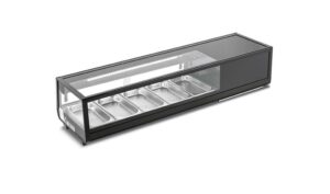 ESPOSITORE SOPRABANCO PER SUSHI - Mod. SUSHI 135 - Temp. 0°C/+12°C Dim. cm L135,3xP40,6x31,8h