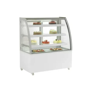 VETRINA FRIGO POSITIVA PASTICCERIA 4 LATI VETRI - MOD. TIFFANY 1230 - Temp.+2°C/+8°C – Dim. cm. L122,5xP68xh142