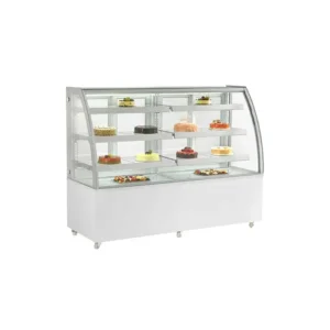 VETRINA FRIGO POSITIVA PASTICCERIA 4 LATI VETRI - MOD. TIFFANY 1830 - Temp.+2°C/+8°C – Dim. cm. L182,5xP68xh141