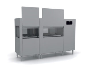 Lavastoviglie A Traino Cesto 500×500 – Doppio Filtraggio – Trifase – Dim. 3119x813x1825h