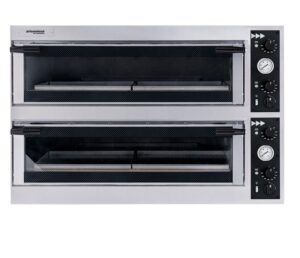 Forno elettrico per pizza Prismafood - Mod. TRAYS 66 D-GLASS -  6+6 pizze da 35 cm