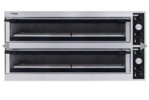 Forno elettrico per pizza Prismafood - Mod. TRAYS 66L D-GLASS -  6+6 pizze da 40 cm