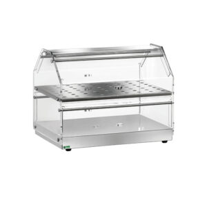 VETRINA NEUTRA DA BANCO porta brioches e croissant - Dim. cm 50x35x36h