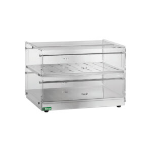 VETRINA NEUTRA DA BANCO - Struttura in acciaio inox AISI 304 - Dim. cm 50x35x40h