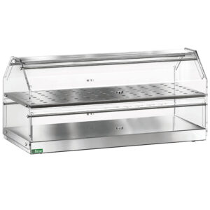 VETRINA NEUTRA DA BANCO porta brioches e croissant - Dim. cm 85x35x36h