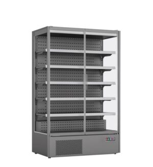 ARMADIO FRIGO MURALE POSITIVO CON  2 PORTE VETRO  – VISION 150 – Temp. +1°+10° C – Dim. cm. L131xP74xh201