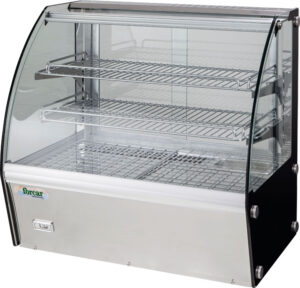 VETRINA RISCALDATA DA BANCO - Temp. +30°/+90°C - Dim. cm 88x58x67h