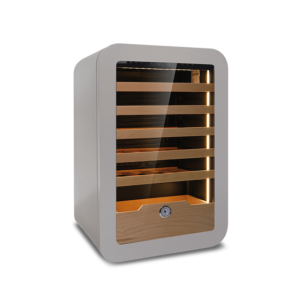 CANTINETTA - VETRINA FRIGO VINI VENTILATA 36 BOTTIGLIE COLORE SILVER - TN 126 LITRI - Temp. +2°C/+20°C - Dim. cm. L54xP55xh83