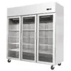Armadio congelatore ventilato Atosa YCF9409-GR – 3 porte in vetro – 1390 L – -20/-17 °C – L180×P73×H194,5 cm