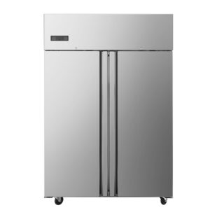 ARMADIO FRIGO CONGELATORE NEGATIVO VENTILATO IN ACCIAIO INOX 2 PORTE  - BT 1235 LITRI -  Temp. -22°C/-17°C  Dim. cm 131,4x80x206,5h