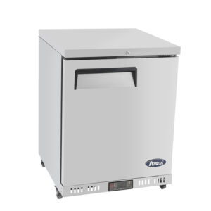 ARMADIO MINI FRIGO POSITIVO VENTILATO IN ACCIAIO INOX - TN 145 Litri - Temp. -2°C/+8°C Dim. cm 60,5x63,5x82,5h