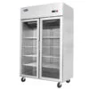 Armadio frigo positivo ventilato – Atosa MCF8605-GR – 2 porte in vetro – 1400 L – 0/+8 °C – 131,4 × 80,5 × 206,5 cm