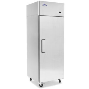 ARMADIO FRIGO POSITIVO VENTILATO IN ACCIAIO INOX - TN 410 LITRI - Temp. -2°C/+8°C  Dim. cm 60x73x194,5h