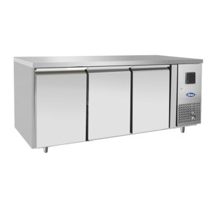 TAVOLO FRIGO REFRIGERATO POSITIVO VENTILATO 3 PORTE GN1/1 - TN - Temp. -2°C/+8°C  Dim. Cm 179,5 x 60 x 85h