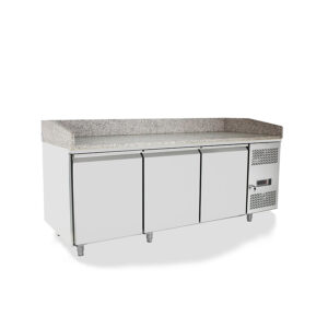 BANCO PIZZA 3 PORTE - Ventilato - Temp. -2°/+8° - Dim. cm 201x80x84