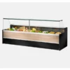 VETRINA FRIGO ORIZZONTALE REFRIGERATA POSITIVA PASTICCERIA GASTRONOMIA E MACELLERIA CON CELLA DI RISERVA – SERIE MESETAS PROF. 98 H127 Cm – TN – Temp. Ventilata 0°/+2°C, Statica +4°/+6°C