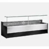 VETRINA FRIGO ORIZZONTALE REFRIGERATA POSITIVA PASTICCERIA GASTRONOMIA E MACELLERIA CON CELLA DI RISERVA – SERIE MESETAS PROF. 98 H127 Cm – TN – Temp. Ventilata 0°/+2°C, Statica +4°/+6°C