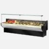 VETRINA FRIGO ORIZZONTALE REFRIGERATA POSITIVA GASTRONOMIA E MACELLERIA CON CELLA DI RISERVA STATICA E VENTILATA – SERIE PATAGONIA PROF. 91 H129 Cm – TN – Temp. +4°/+6° C