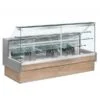 VETRINA FRIGO ORIZZONTALE REFRIGERATA POSITIVA STATICA CON CELLA DI RISERVA VETRO DRITTO PER PASTICCERIA E GASTRONOMIA - SERIE COLORADO - Temp. +4°/+6°C Profondità 98 Cm