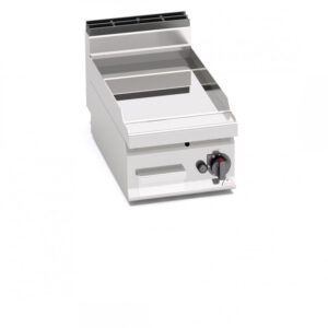 FRY TOP DA BANCO A GAS - PIASTRA LISCIA IN COMPOUND SERIE 70 - Dim. 40x71,4x29h - 6.9 Kw