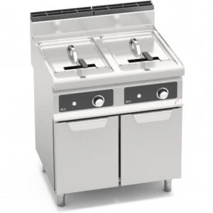 Friggitrice elettrica 18+18 litri su vano Bflex | Berto’s E7F18-8M-BF | L800xP714xH900 mm | 27 kW