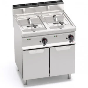 Friggitrice elettrica 10+10 litri su vano | Berto’s E7F10-8M | L800xP714xH900 mm | 12 kW