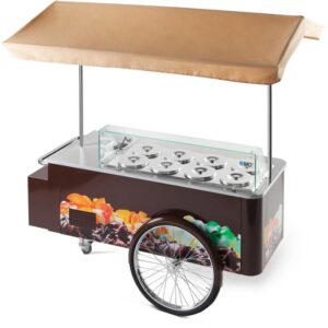 ISA Carrettino Gelato a Pozzetto  8 Carapine da 7,5Lt