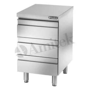 CASSETTIERA IN ACCIAIO INOX - Prof. cm 70