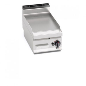 FRY TOP DA BANCO LISCIO A GAS - SERIE 70 - Dim. 40x71,4x29h - 6,9 Kw