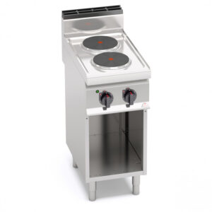 CUCINA ELETTRICA 2 PIASTRE TONDE SU VANO SERIE 70 - Dim. 40x71,4x90h - 5,2Kw totali