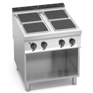 CUCINA ELETTRICA 4 PIASTRE QUADRE SU VANO - SERIE 90 - 14Kw totali