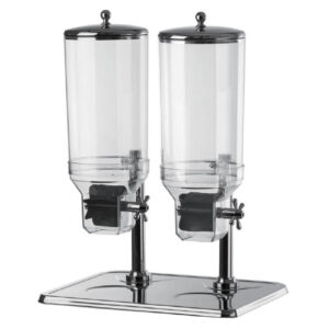 Dispenser doppio per cereali - 18 L - Dim. cm 49x40x35