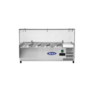 VETRINA INGREDIENTI REFRIGERATA 4 VASCHETTE  GN1/3  Dim. Cm 120,5x39,5x46,5h