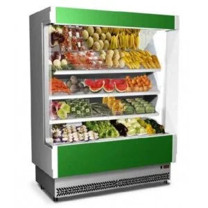 Espositore murale refrigerato per frutta e verdura – Tecnodom VULCANO FV | +6/+8 °C | P 80 cm