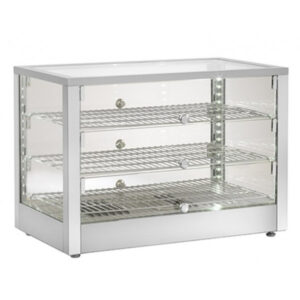 VETRINA RISCALDATA DA BANCO - Mod. AK703ECQ - Temp. +30°C/+90°C Dim. cm L70xP40x50h