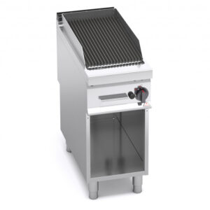 GRIGLIA PIETRALAVICA A GAS SU VANO - Dim. 40x90x90h - Kw 9