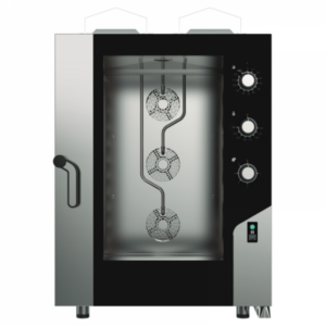 FORNO A GAS ELETTROMECCANICO COMBINATO CONVEZIONE VAPORE 10 TEGLIE 60x40 Cm - - MKF 1064 G S - Dim. cm (LxPxH) 85x104,1x123,1