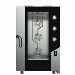 FORNO A GAS EKA MKF 1111 G S - ELETTROMECCANICO COMBINATO CONVEZIONE VAPORE 11 TEGLIE GN 1/1