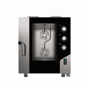FORNO A GAS EKA MKF 711 G S - ELETTROMECCANICO COMBINATO CONVEZIONE VAPORE 7 TEGLIE GN 1/1