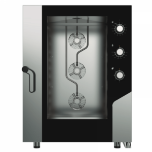 FORNO ELETTRICO ELETTROMECCANICO COMBINATO CONVEZIONE VAPORE 10 TEGLIE 60x40 Cm - MKF 1064 S - Dim. cm (LxPxH) 85x104,1x113