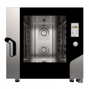 FORNO ELETTRICO TOUCH SCREEN COMBINATO CONVEZIONE VAPORE 6 TEGLIE 60x40 CM - MKF 664 TS - Dim. cm 85x103,5x85