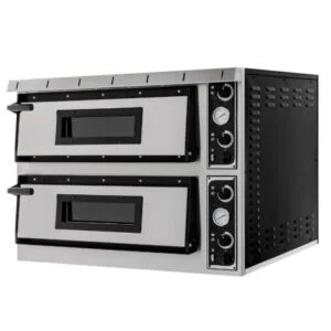 Forno elettrico per pizza Prismafood Plus XL 66L | 2 camere | 6 + 6 pizze Ø35 cm