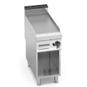 FRY TOP A GAS LISCIO SU VANO SERIE 90 - Dim 40x90 - 10 kw