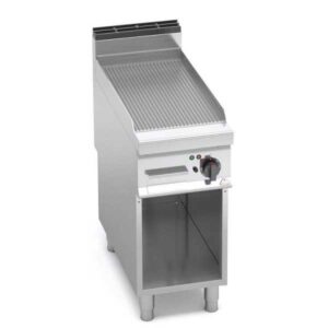 FRY TOP ELETTRICO RIGATO SU VANO  SERIE 90 - Dim 40x90 - Kw 5,7