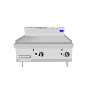 FRY TOP DA BACO LISCIO A GAS - SERIE 70 - Dim. cm L80x70x54,7 - 2 x 7 kW