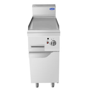 FRY TOP A GAS LISCIO - SERIE 90 - Dim. cm. L40xP90xh114 - 10 Kw