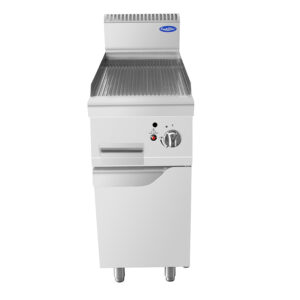 FRY TOP A GAS RIGATO - SERIE 90 - Dim. cm L40xP90xh114 - 10 Kw
