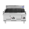 Griglia a pietra lavica a gas Atosa AT7G8CM-C – serie 70 – 14 kW – L80×P70×H54,7 cm